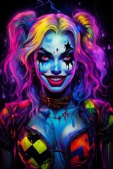 Comic Chaos Girl Wall Vinyl Decal Poster Print Removable Adhesive Graphic
