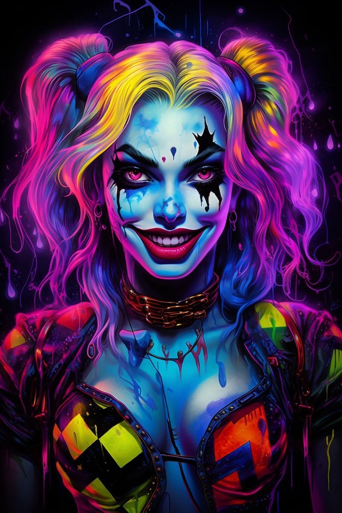 Harley Quinn Wall Vinyl Decal Graphic (Removable Adhesive Backing)