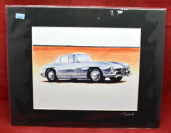 Billy Tackett 11×14 Original WALL ART Mercedes includes Matting NO FRAME 431