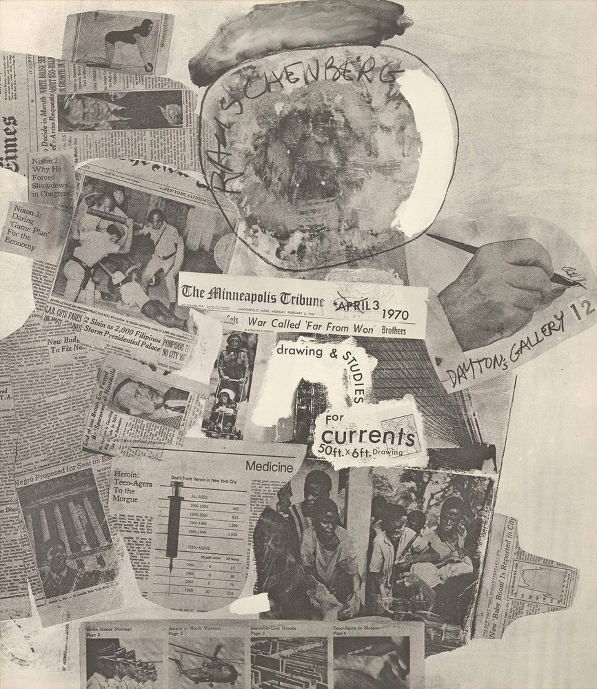 ROBERT RAUSCHENBERG Drawing and Studies for Recent 35.25″ x 30.5″ Offset Lithogr