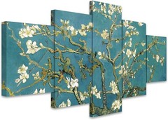 Wall26 Almond Blossom By Van Gogh Canvas Print Wall Art Set of 5