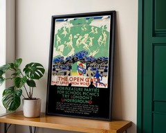The Open Gate that Leads from Work to Play 1922 Retro Travel Poster