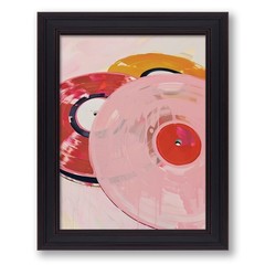 Vintage Colorful Music Posters 8x10in Vintage Frame Funny Vinyl Record Canvas…