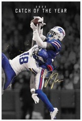 Justin Jefferson Poster, Minnesota Vikings Canvas – No Frame
