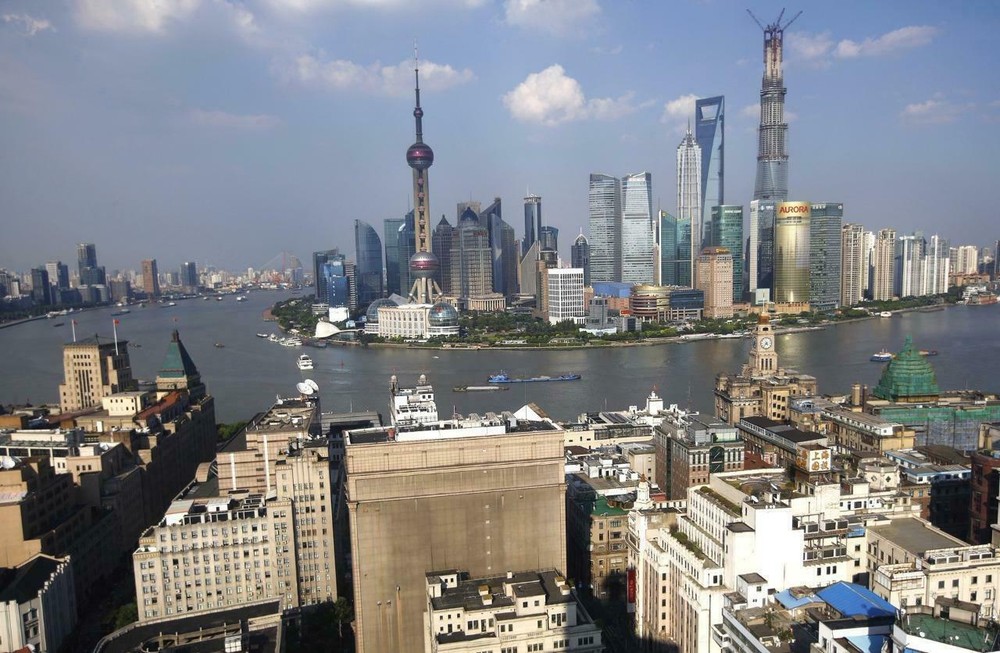 SHANGHAI CHINA SKYLINE GLOSSY POSTER PICTURE PHOTO PRINT oriental pearl 3766