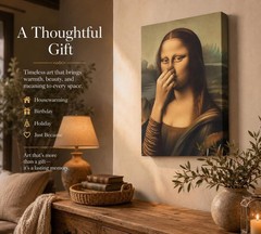 Classical Humor Toilet Art Mona Lisa Poster Print