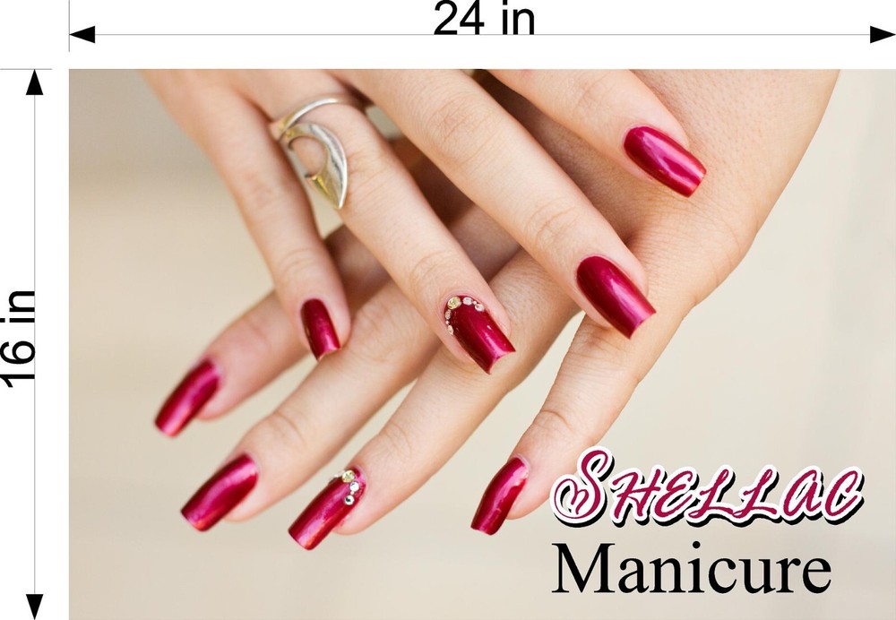 Salon 30 Photo-Realistic Paper Poster Matte Non-Laminate Shellac Nail Horizontal