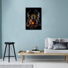 Abstract Buddha Painting Wall Art – Buddhist Wall Art Modern Meditation Art B…