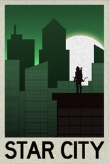 Star City Fantasy Travel Cool Wall Art Print Poster 16×24