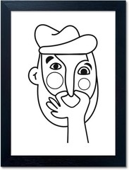Humorous Bathroom Wall Decor Funny Toilet Canvas Art Framed Picture Print Sign
