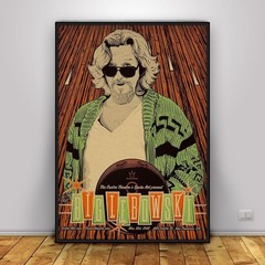 The Big Lebowski Poster, Coen brothers Wall Art, Jeff Bridges Movie Decor