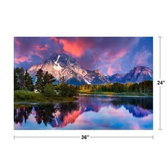 Sunrise at Oxbow Bend Grand Teton National Park Photo Photograph Poster 36×24