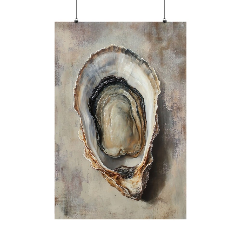Oyster Painting Print – Premium Matte Finish – Unframed Wall Art