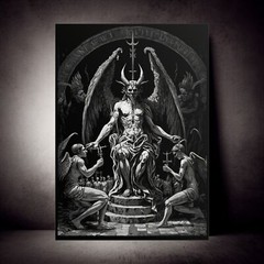 Baphomet Art Print 1 Devil Satan Print Lucifer Poster Renaissance Gothic Occult