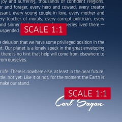Pale Blue Dot poster, NASA Voyager 1 with Carl Sagan — Space poster, science art