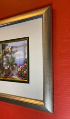 Floral Rose Print Framed Greenbrier International Double Matted Flower Picture