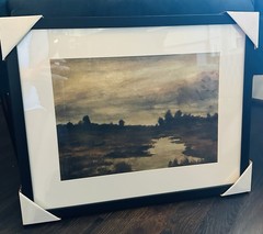 16″ x 20″ Threshold STUDIO MCGEE Wall Art MARSHLAND AT DUSK Target BLACK FRAME