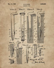 Railroad Train Patent Print Set 6 Vintage Art Prints 8×10 in. Locomotive Railway