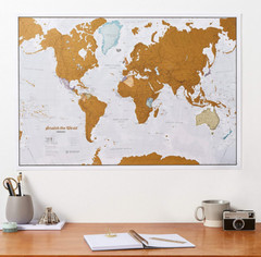 Scratch The World Travel Map – Scratch Off World Map Poster – X-Large 23 x 33