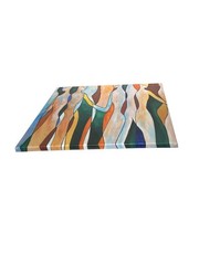 New Abstract Geometric Color Block Human Figure Wall Decor 24″ x 48″