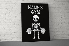 Motivational Canvas Print – Inspirational Wall Art for Home Gym Decor