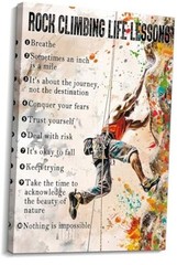 Axglnumber Inspirational Quotes Poster 18L» x 12W» Rock Climbing Wall Art