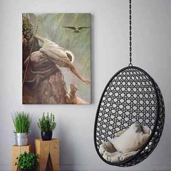 The Lost Sheep – Jesus The Good Shepherd Christian Bible Canvas Print Wall Art