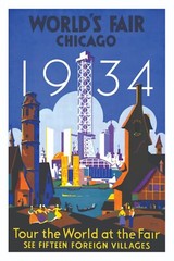 CHICAGO WORLDS FAIR VINTAGE STYLE PRINT/POSTER SATIN PHOTO PAPER T456