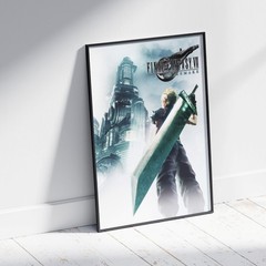 Final Fantasy VII Remake Cloud Strife Poster Video Game Art Print Gaming Decor