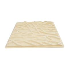 For Living Room Bedroom 3D-B008 3D Beige Modern Wall Mount Panels 54*54cm NEW/US