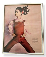 Set of 2 Life Magazine Way Out Fashion 1967 Framed Model Photographs NYC Mod Art