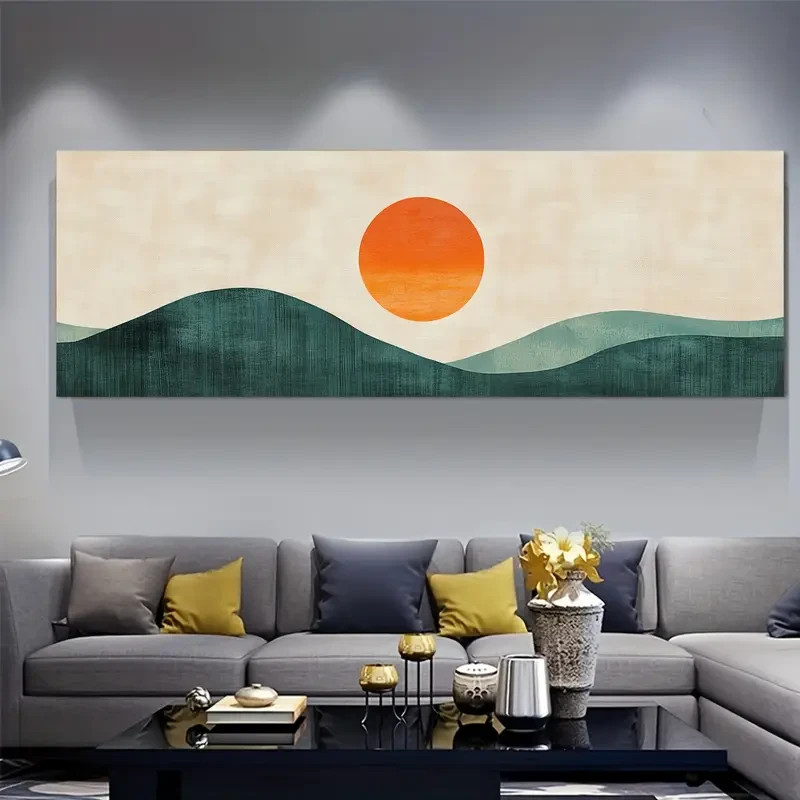 Panoramic Soft Brushstrokes Decor Painting Canvas Wall Art Home Décor Picture