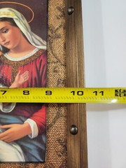 Holy Family Portrait Art Canvas Framed Mounted Wall Decor 10″x13″