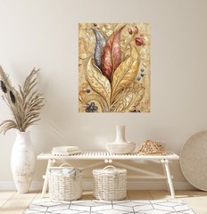 16×20 Gilded Art Canvas Print Wall Art