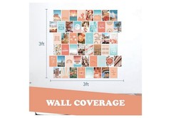 Artivo Peach Collage Kit Print Set 50 4×6 Matte Cardstock Collage, Peach
