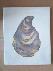 New Special Moments 9 in x 9 in Picture Sea Shell Canvas Wall Mount