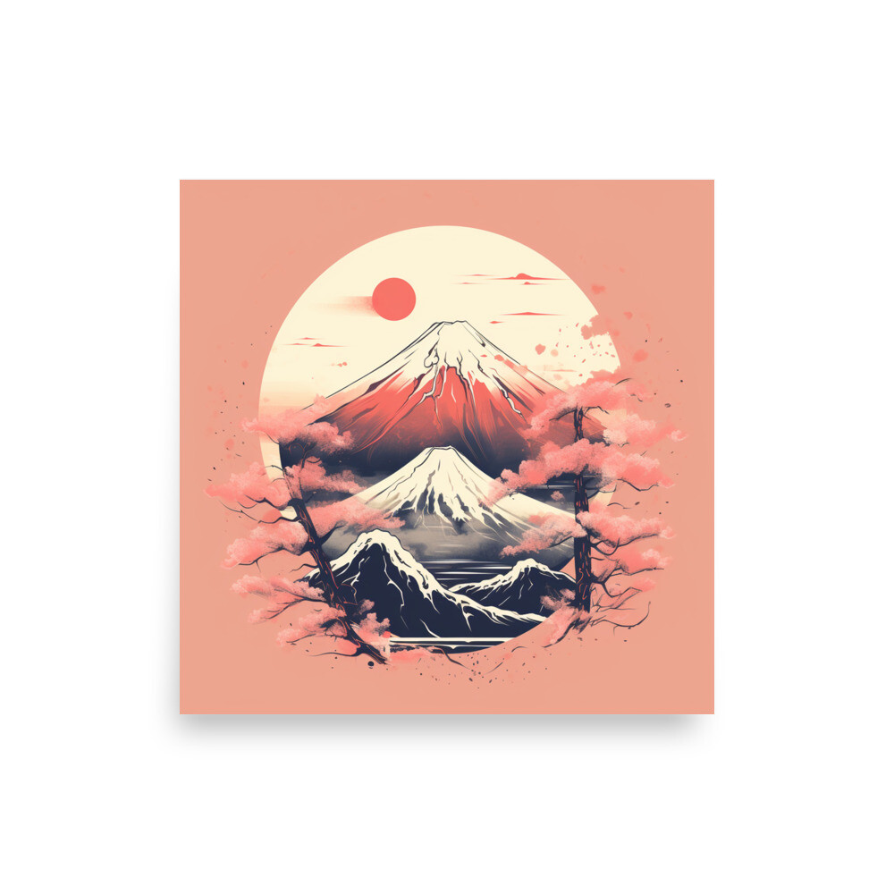 Japanese Inspired Poster, Japanese Art Poster