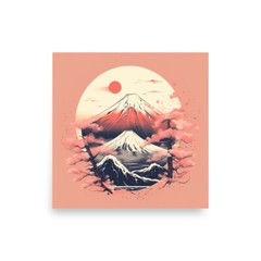 Japanese Inspired Poster, Japanese Art Poster