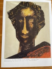 Indian Head Study Rabindranath Tagore Archival Quality Art Ink Paper Painting