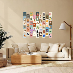 50Pcs Playroom Decor Funny Cartoon Animal Posters Toddler Boy Wall Decor Insp…