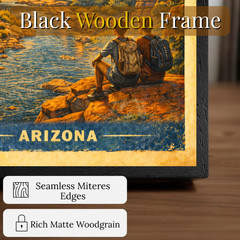 Sedona Arizona Framed Travel Poster 11×17 Vintage Retro Wall Art Gift Decor
