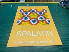 MARKO SPALATIN Kaleidoscope SIGNED 36″ x 26″ Serigraph 1980 Contemporary Yellow