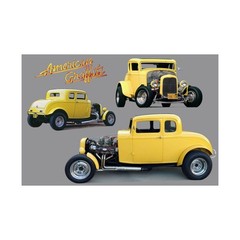 Satin Poster, 300dpi, Graffiti 32 Ford, Milner ride, Fastest car in the Valley