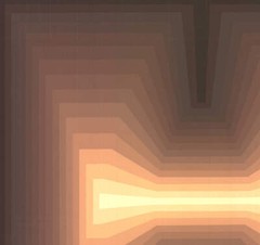 JURGEN PETERS Arc 40″ x 30″ Serigraph 1979 Abstract Brown Silkscreen