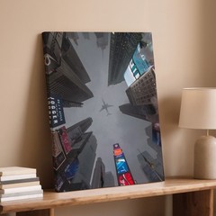 Times Square New York City Skyline Canvas Wall Art Modern Urban Cityscape Home