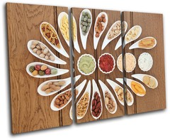 Spices Indian Food Kitchen TREBLE CANVAS WALL ART Picture Print