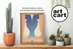ALEXANDER CALDER : Colored Wedge Structure : Archival Art Print