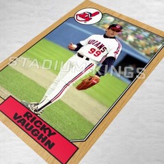 Ricky Vaughn Wild Thing Major League Movie 1987 Baseball Card Poster – 11×17 in.