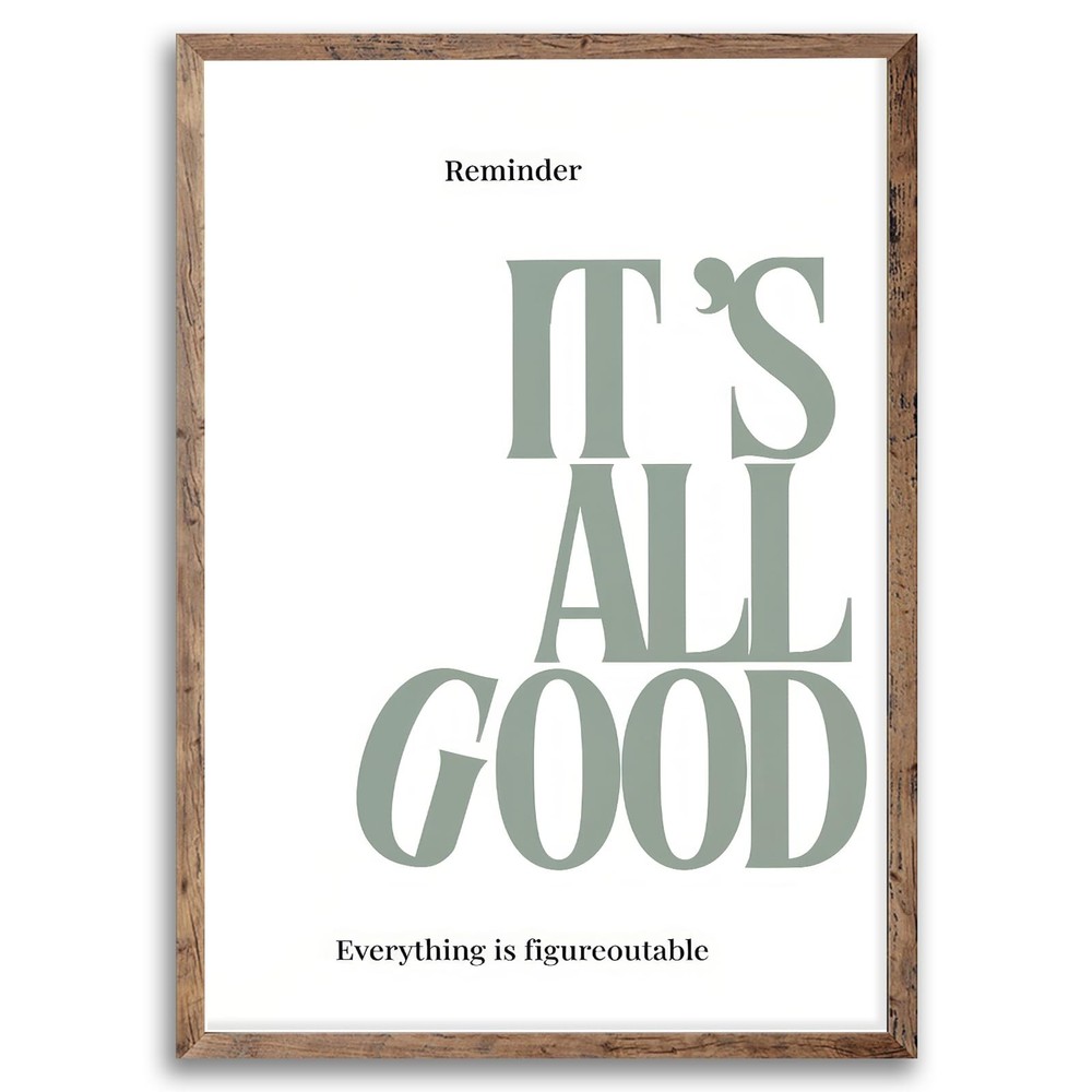Positive Office Art Minimalist Wall Art Trendy Preppy Poster Inspirational Po…