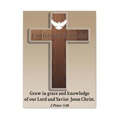 2 Peter 3:18 Confirmed in Christ Cross Bible Canvas Christian W